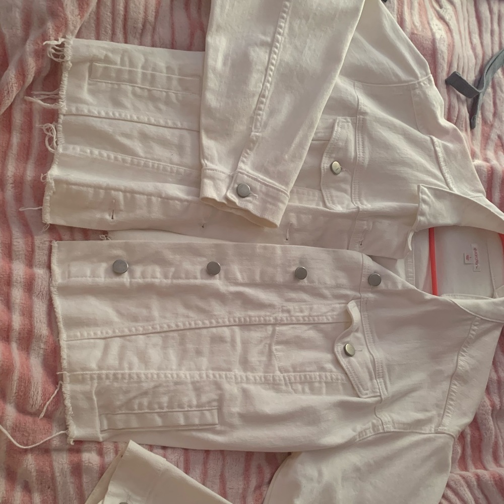 White jean jacket
